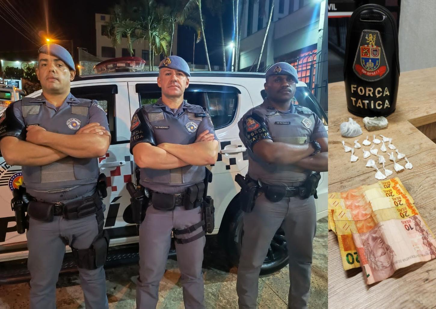 Policiais da Força Tática prendem traficante no CEU do Leporace