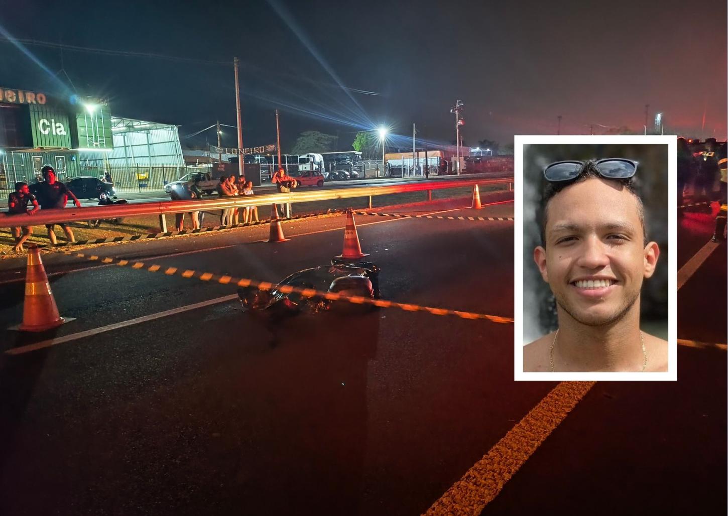 Jovem bate moto em veículo, cai na pista e morre atropelado na Portinari