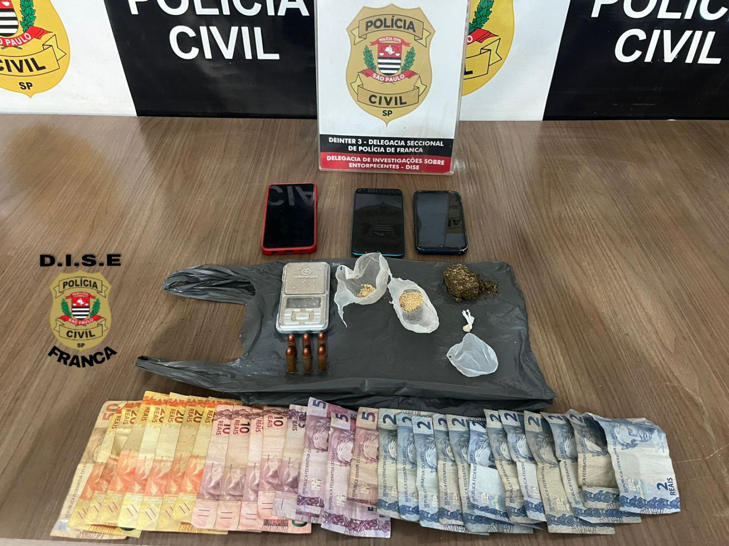 DISE prende traficante em Pedregulho e recupera moto furtada em Franca