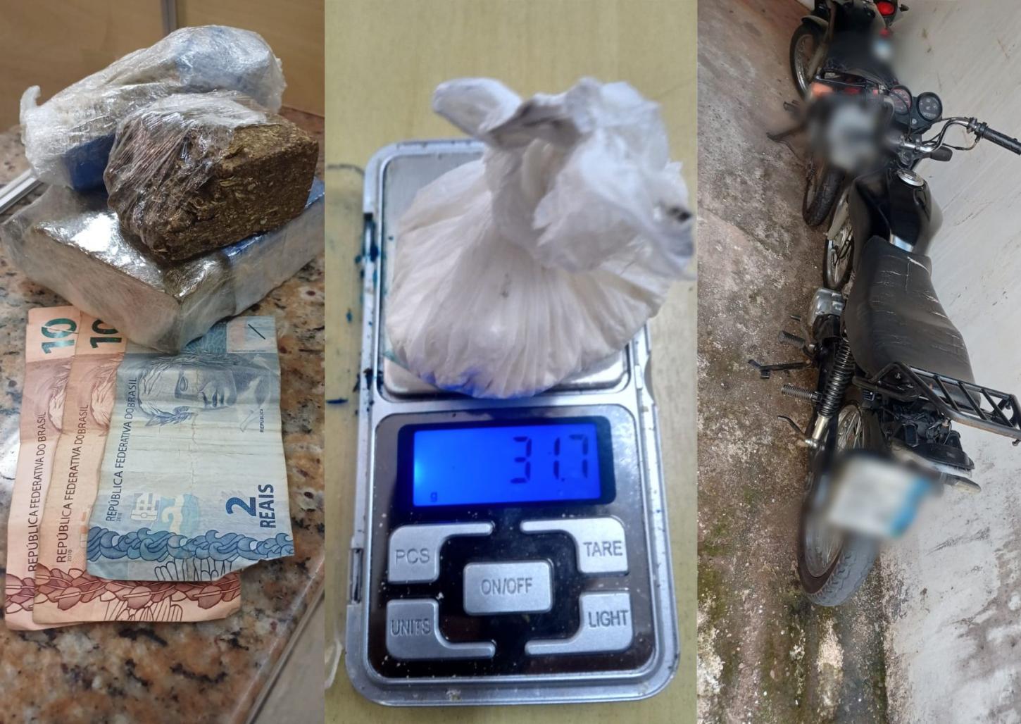 Rocam prende homem e apreende dois adolescentes por tráfico de drogas