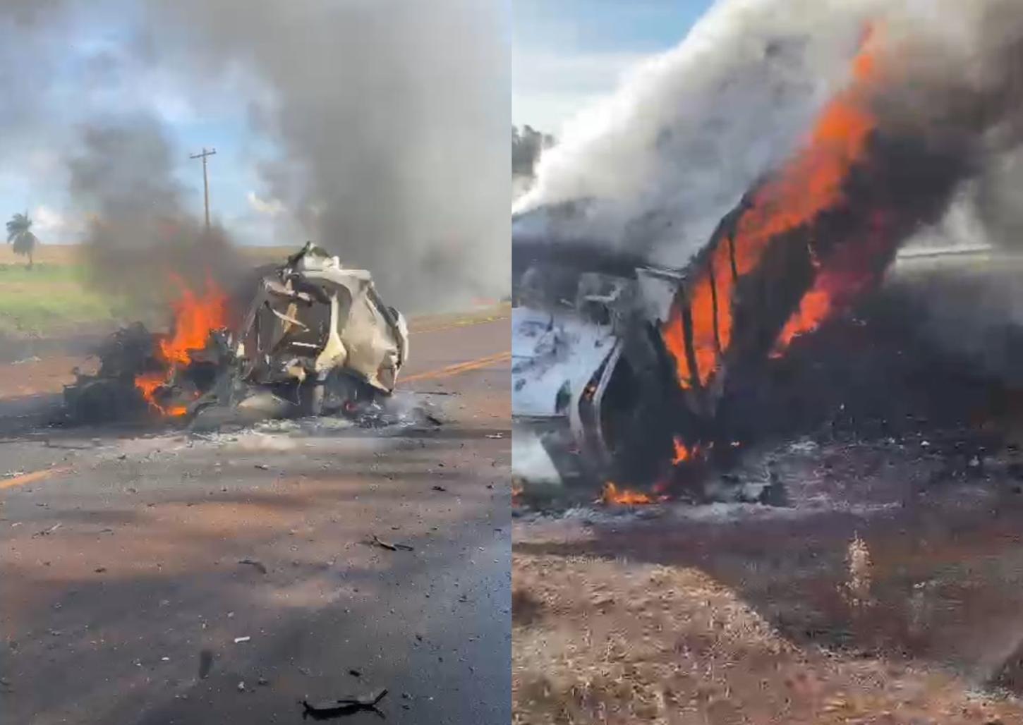 Acidente entre carro e caminhão deixa uma pessoa morta na rodovia Jorge Luiz