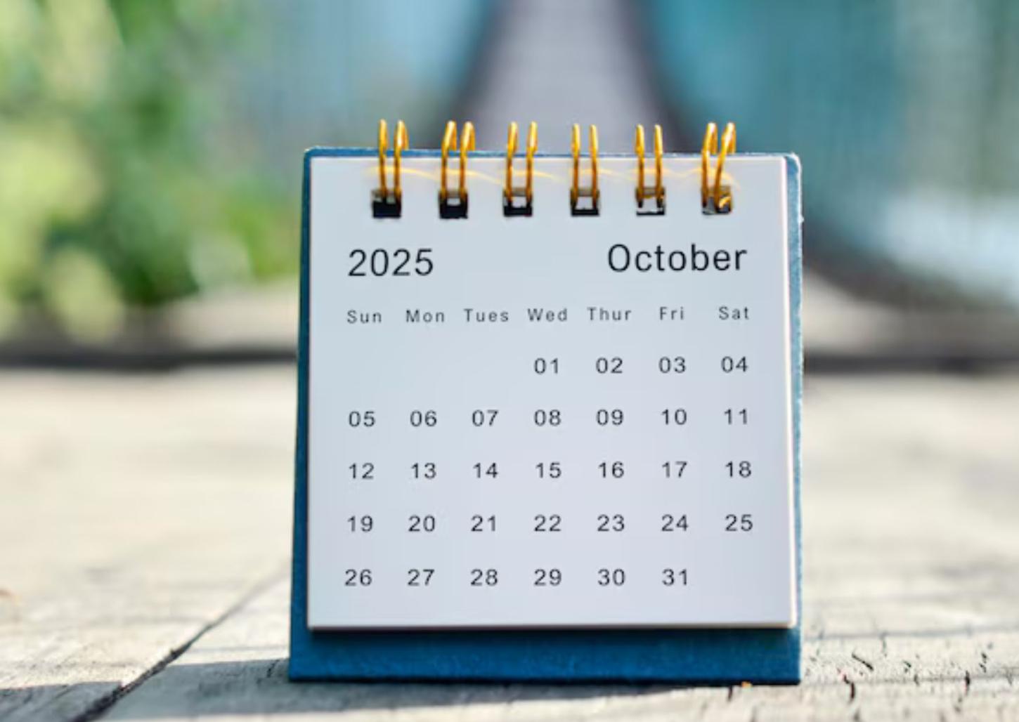 Saiba quais são os feriados e pontos facultativos de 2025