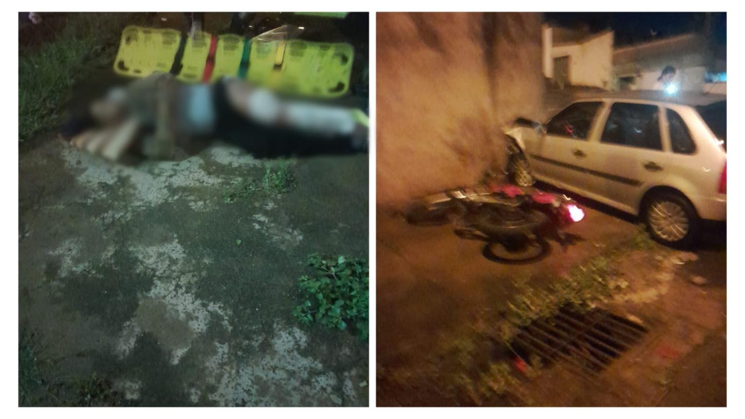 Câmera flagrou acidente que deixou entregador com ferimentos graves