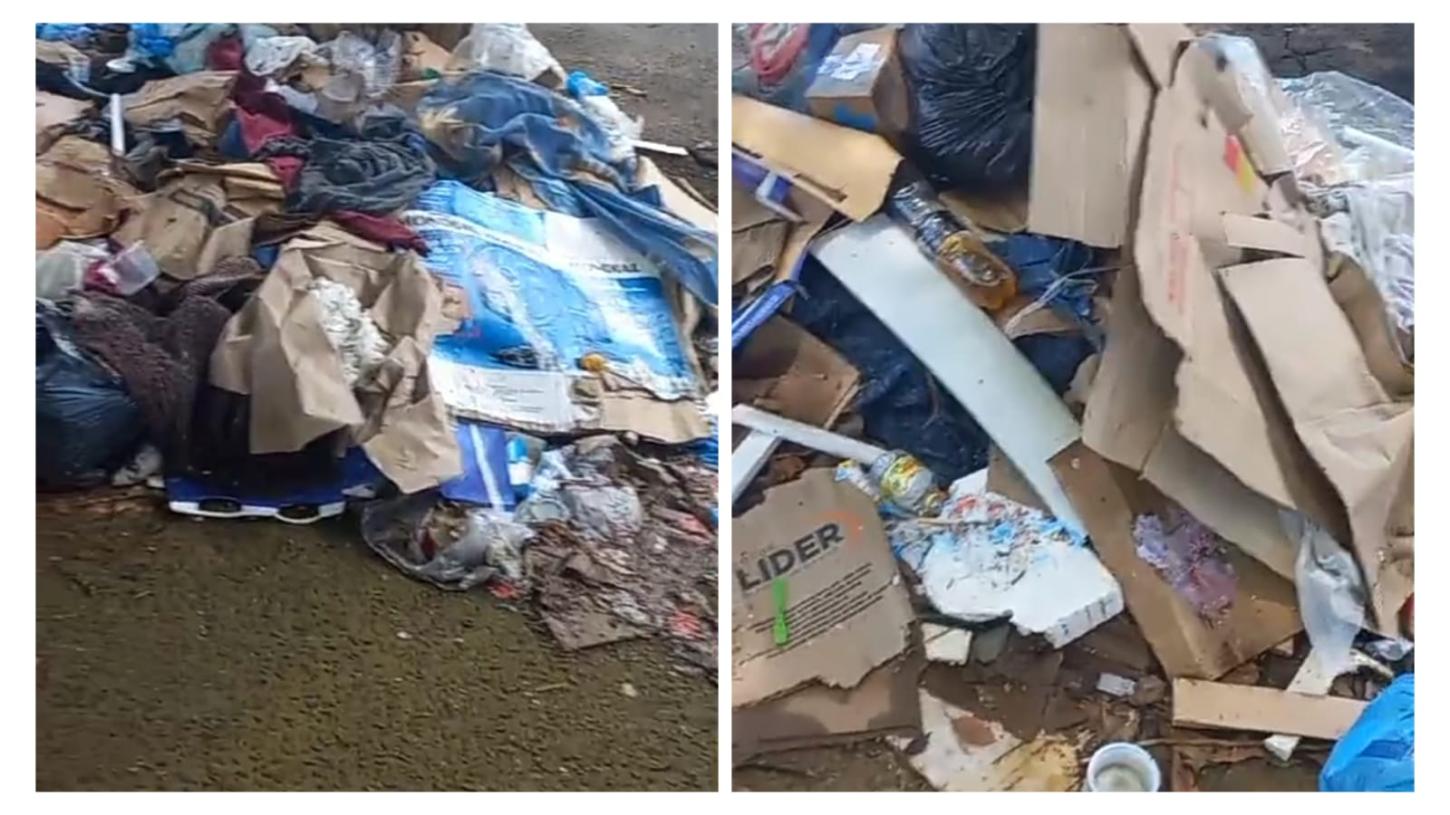 População reclama de lixo acumulado na praça das Bandeiras