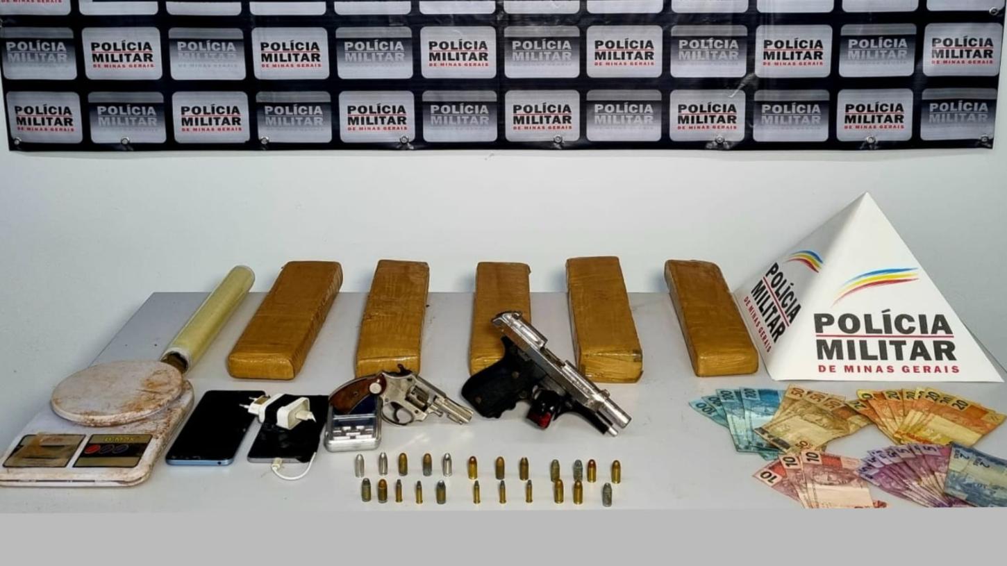 Traficantes são presos pelo Tático Móvel com armas e drogas