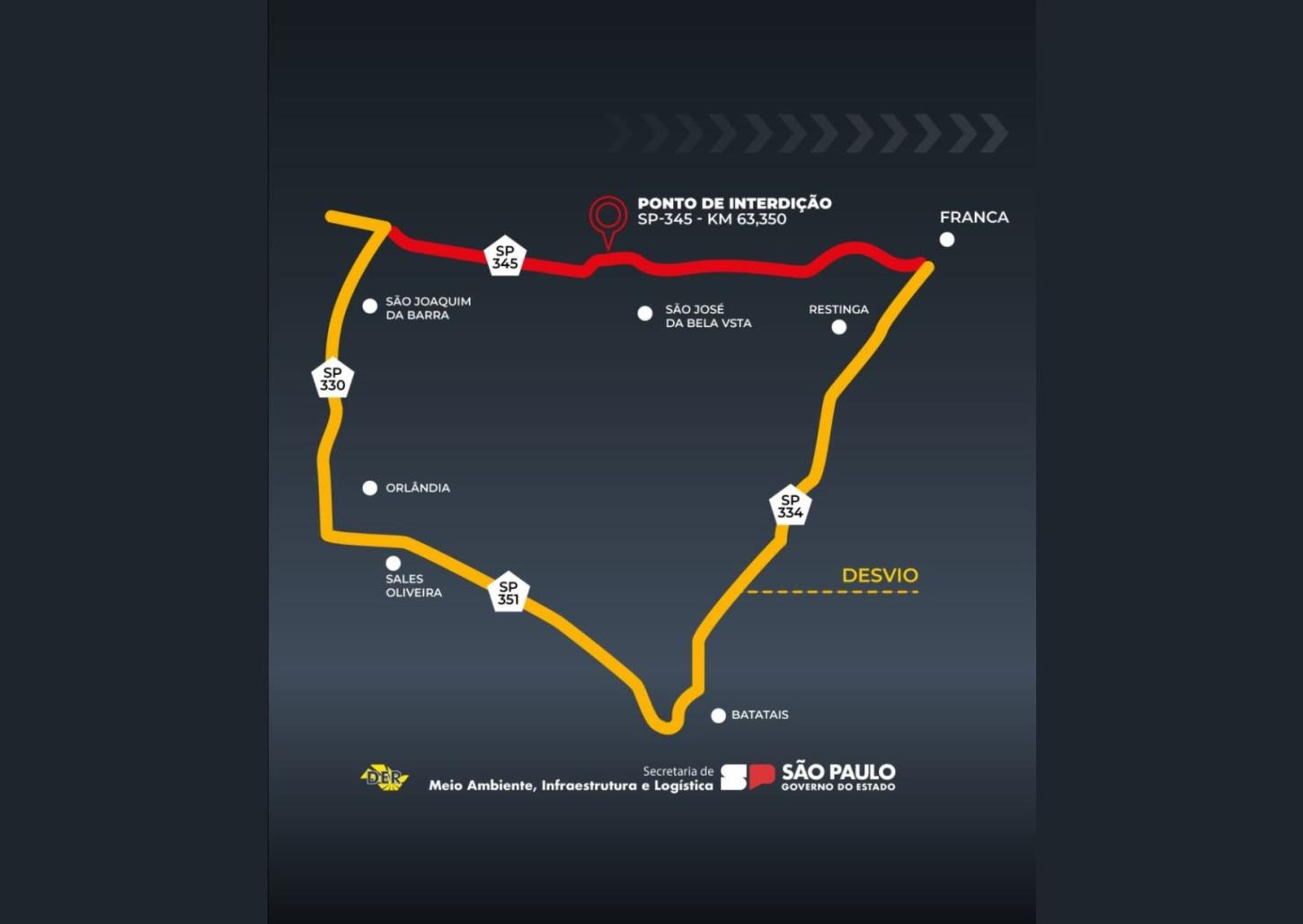 Rodovia Prefeito Fábio Talarico deve ficar interditada entre 4 e 6 meses