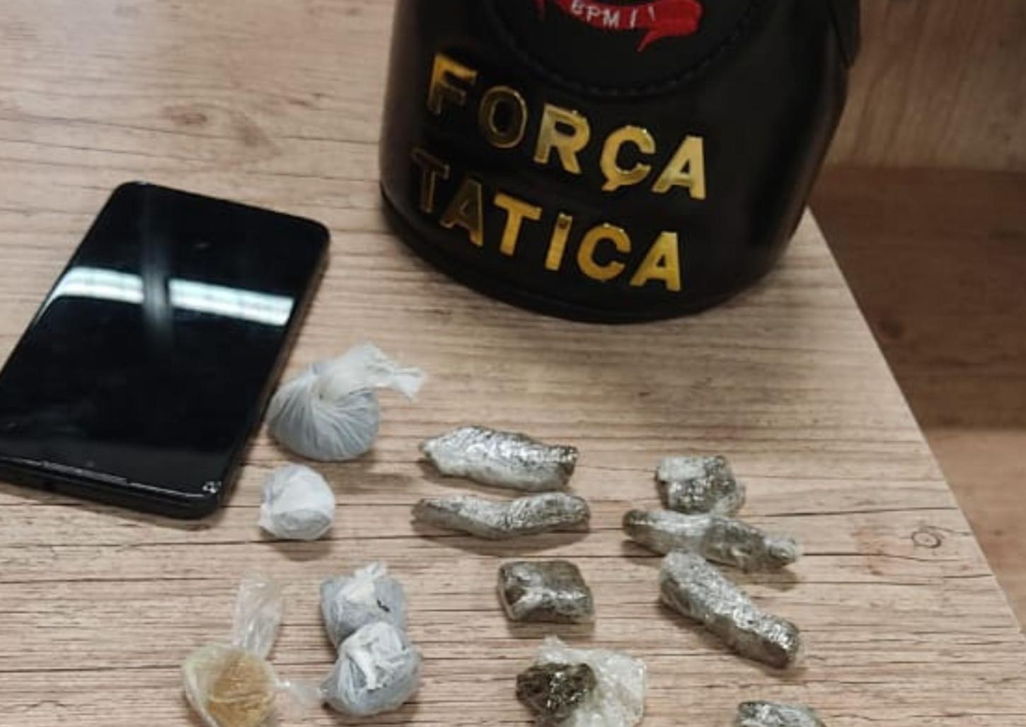 Traficante tenta fugir da Força Tática, mas acaba preso no Jardim Parati