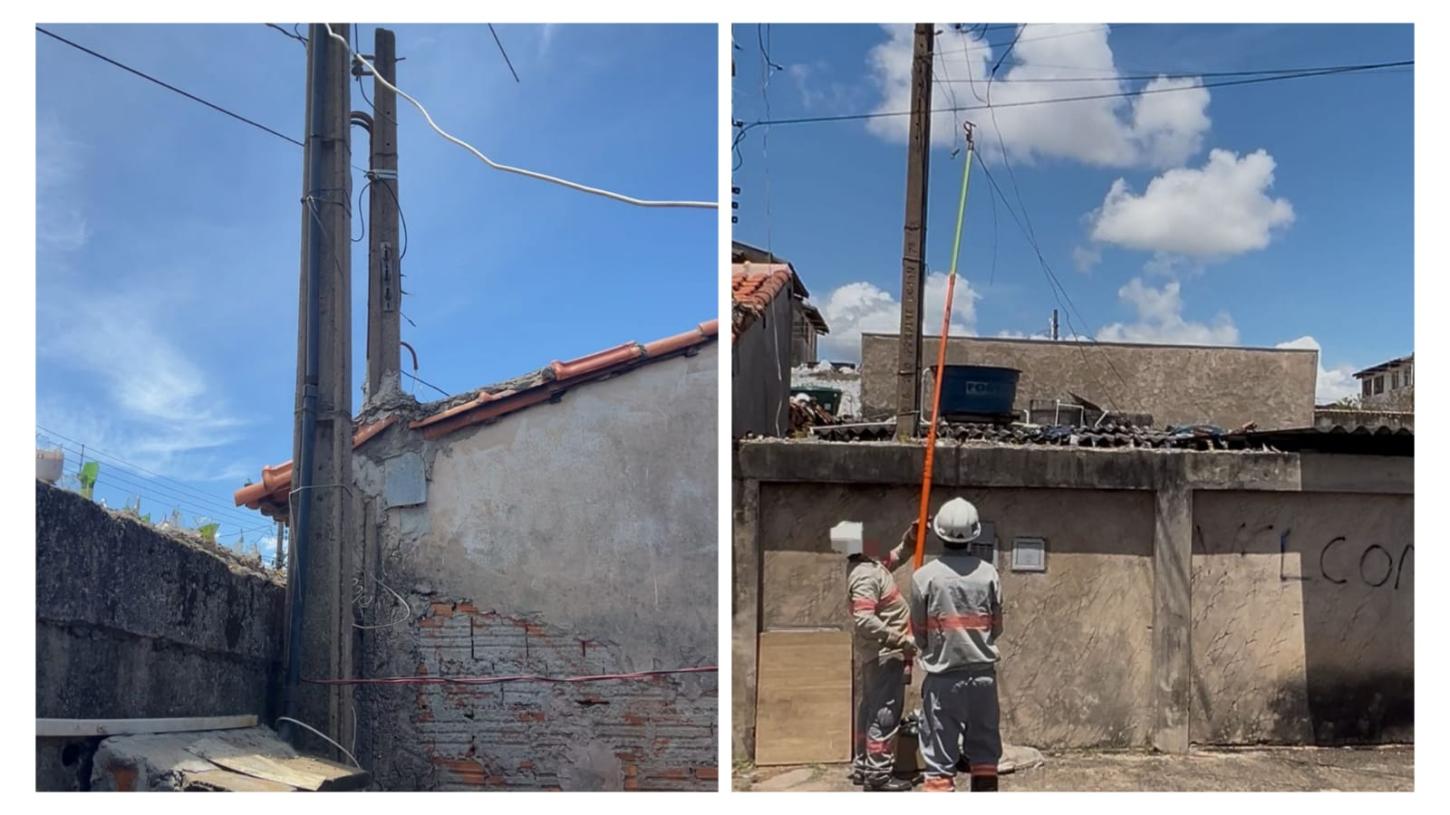 Homem é preso pela polícia ao ser flagrado furtando energia elétrica