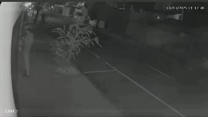 Câmeras flagram homem furtando protetor de porteiro eletrônico