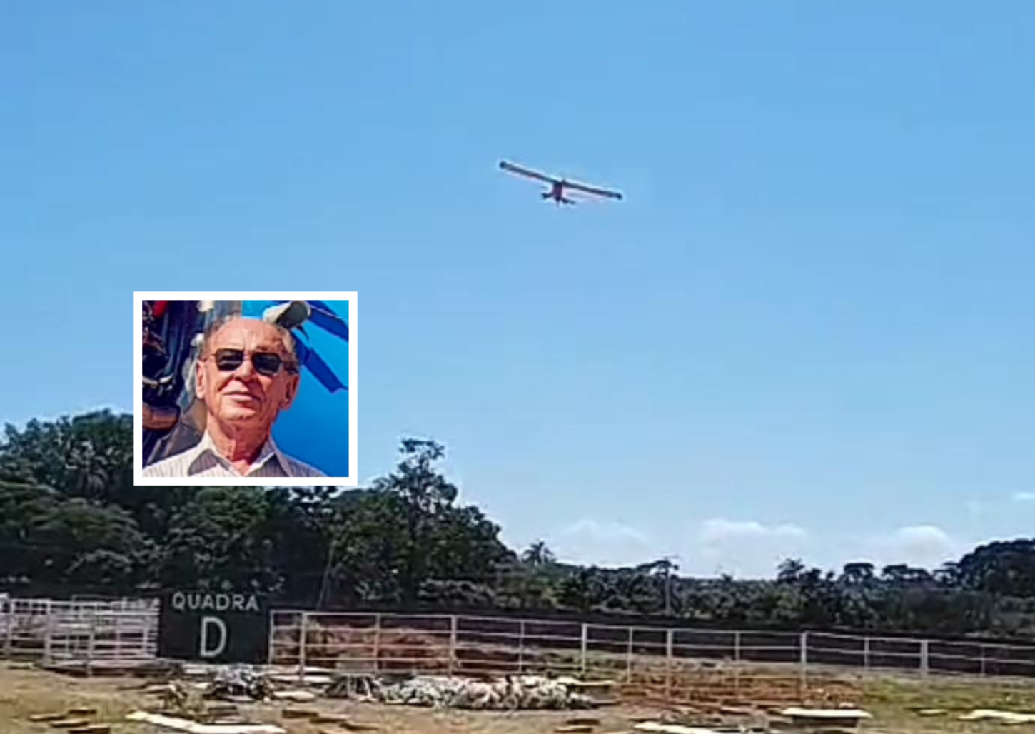 Comandante recebe homenagem área durante sepultamento em Franca