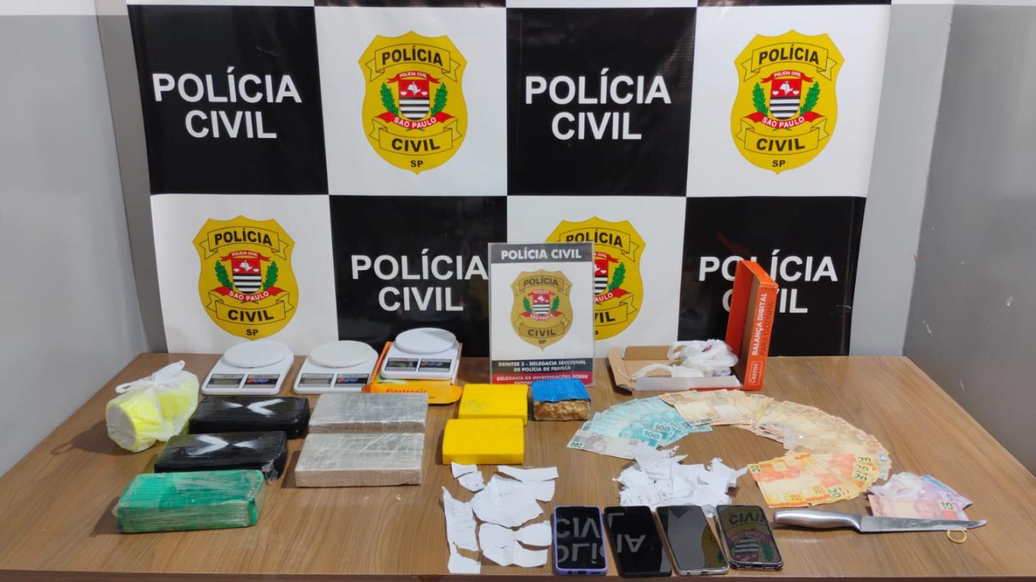 DISE prende dois traficantes em Franca e um em Cristais Paulista