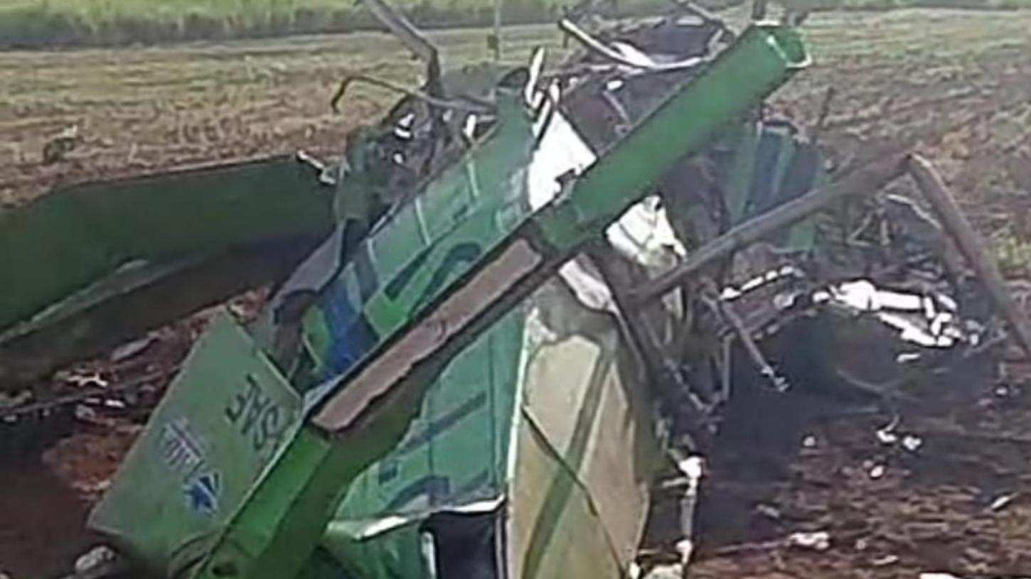 Piloto morre após queda de avião agrícola na região