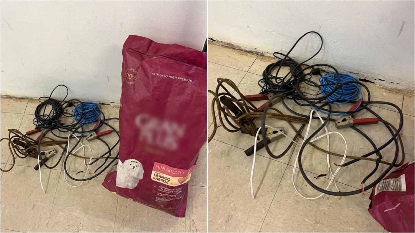 Vítima flagra ladrão em telhado com fios furtados em residência