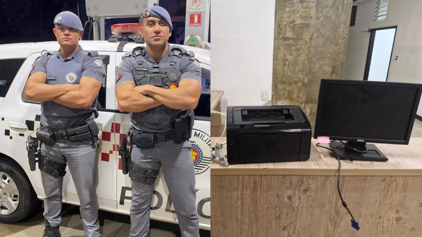 Bandido tenta furtar gráfica e é preso pela Polícia Militar