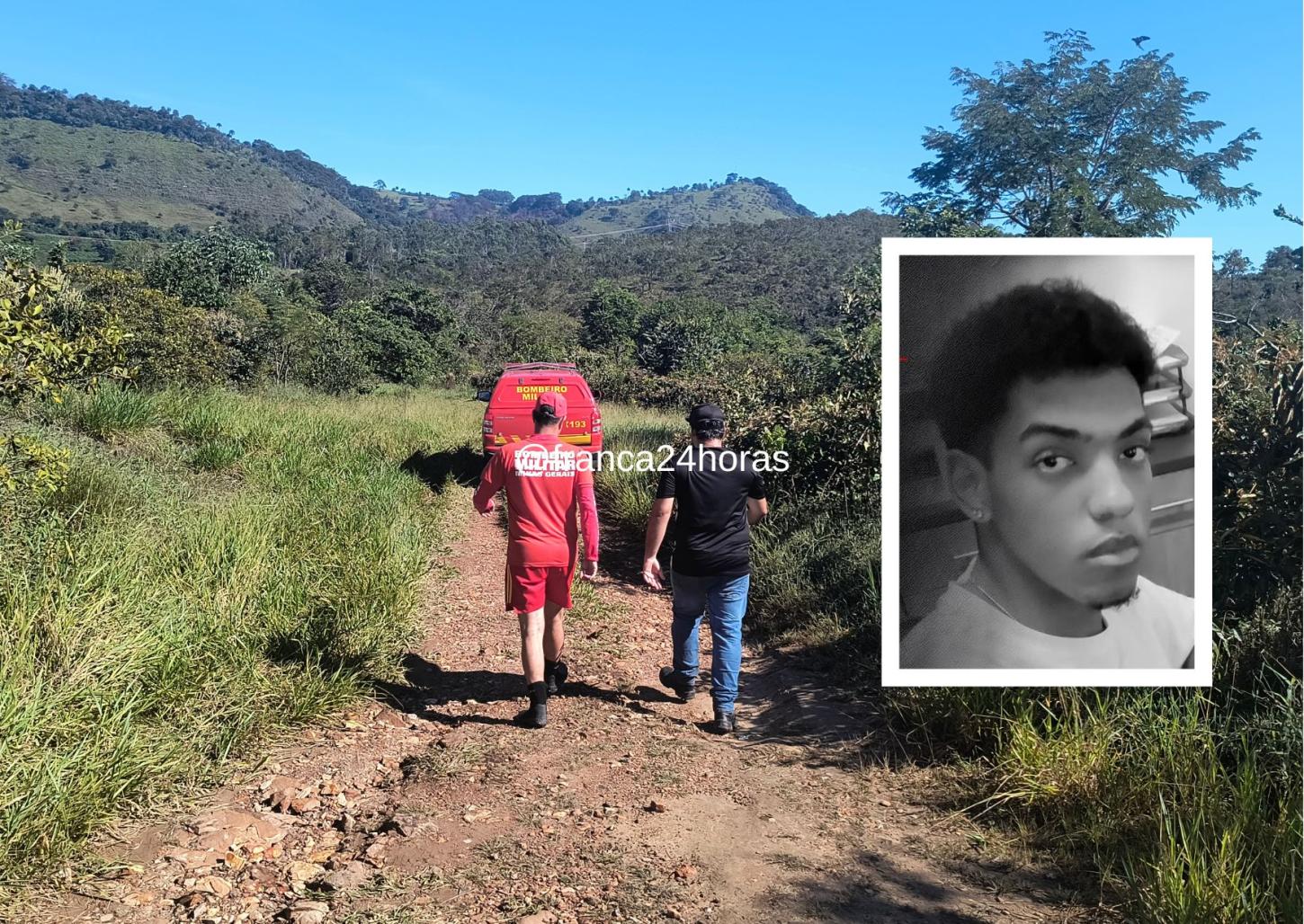 Bombeiros procuram jovem de Franca que sumiu em cachoeira