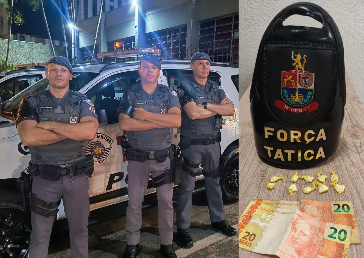 Força Tática flagra homem com cocaína na Vila Santa Cruz