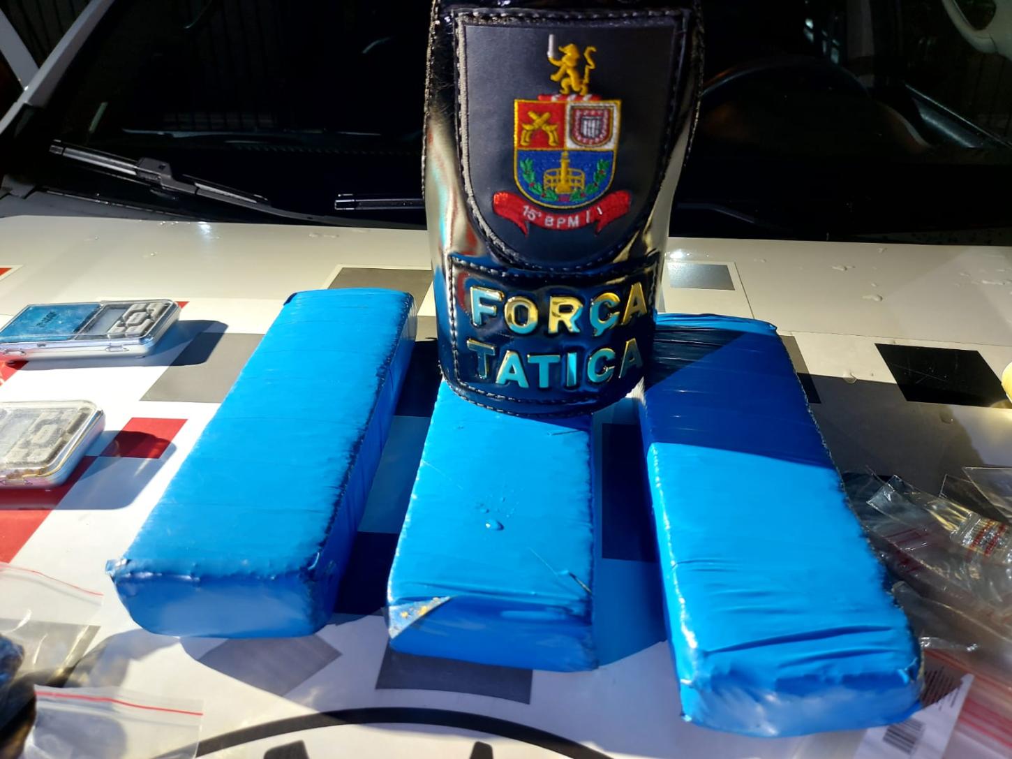 Traficante é preso pela Força Tática com tijolos de maconha no Paulistano