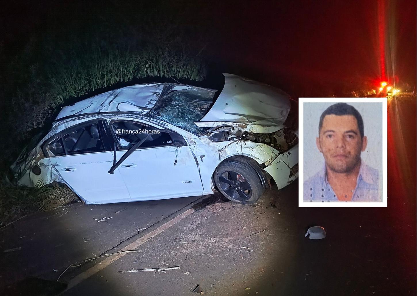 Capotamento mata homem de 39 anos; vítima foi ejetada do veículo