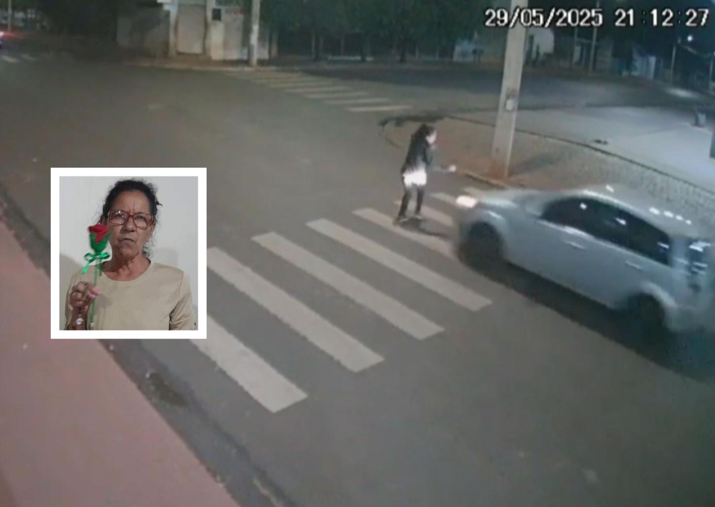 Mulher de 66 anos morre após ser atropelada na faixa de pedestre