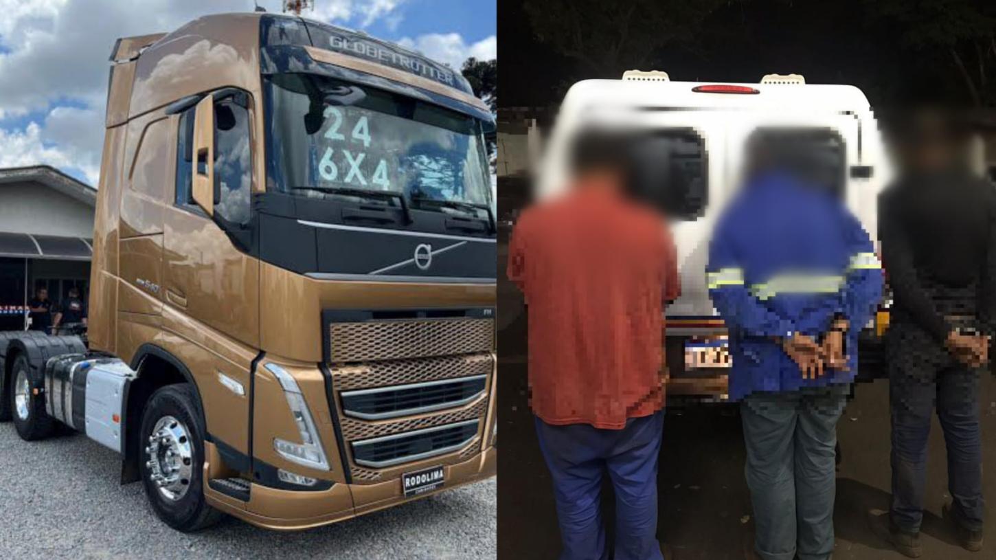 Carreta roubada em Miguelópolis é recuperada pela PM em Uberaba (MG)