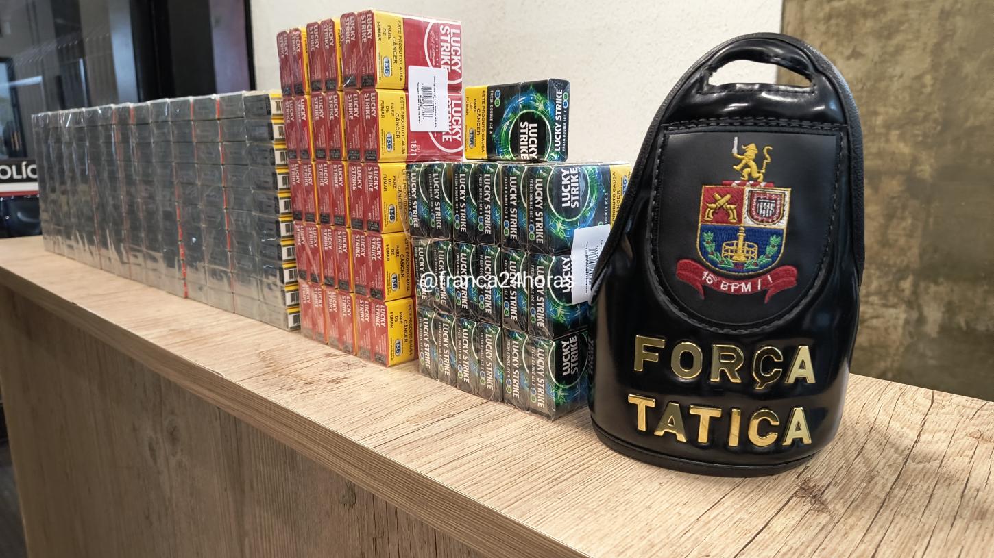 Força Tática recupera carga de cigarros furtada em Franca