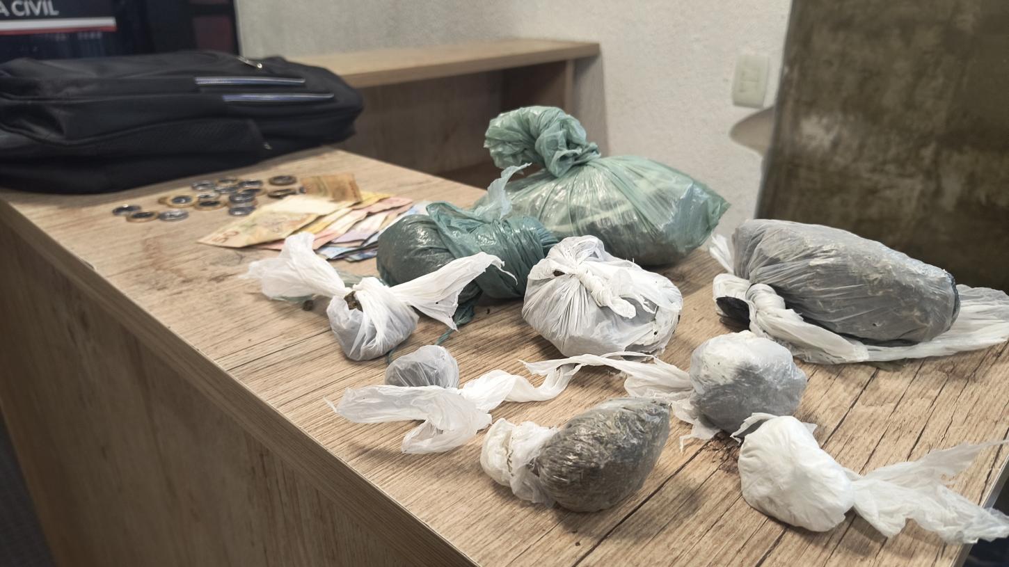 PM prende traficante no Continental com mochila lotada de drogas