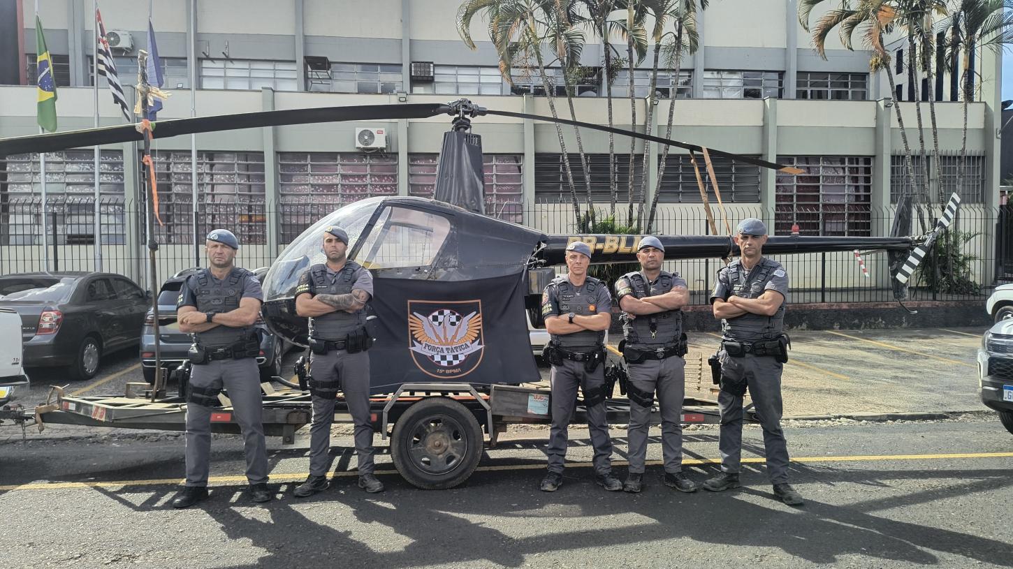 Helicóptero furtado em Franca é recuperado pela Força Tática