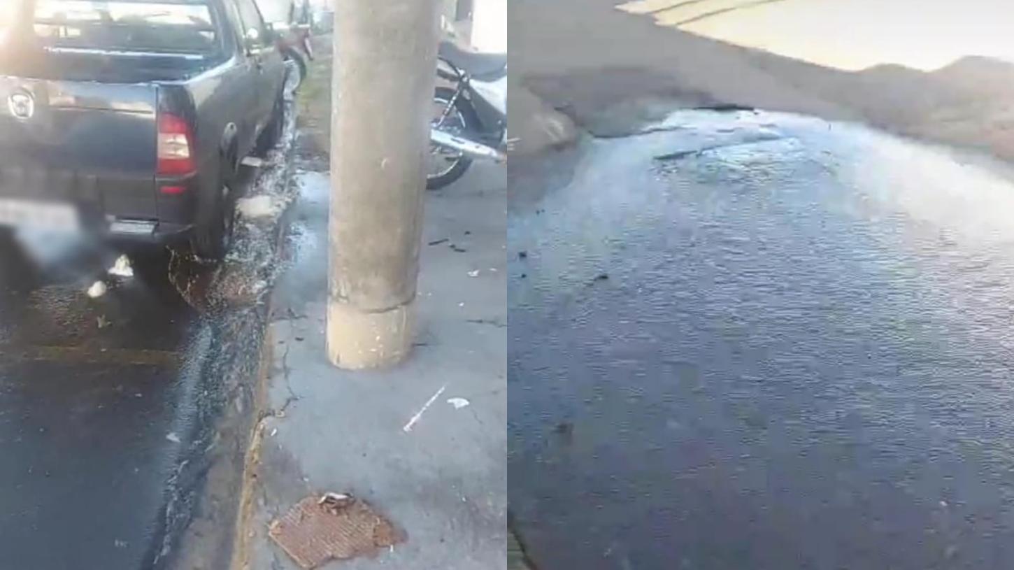 Vazamento de água causa transtornos a moradores do Jardim Paulista