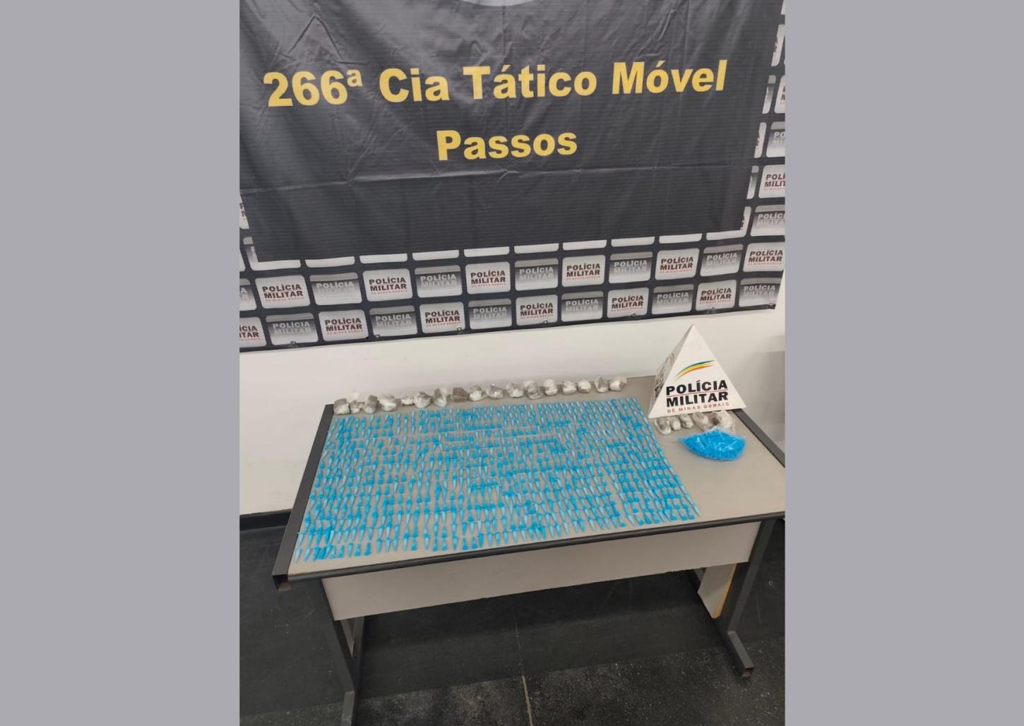 Tático Móvel apreende adolescente com 700 pinos de cocaína