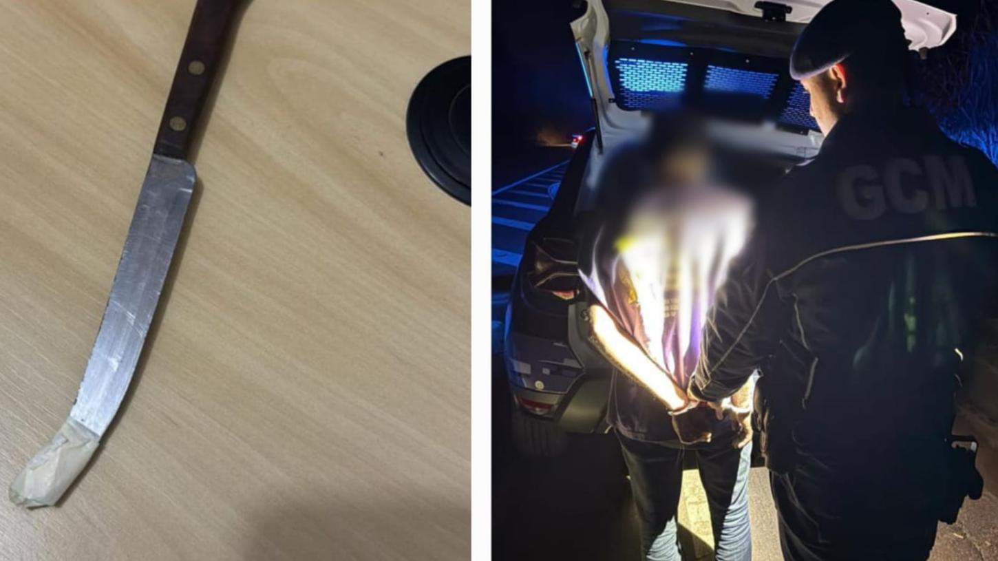 Homem é preso pela GCM após esfaquear companheira em Rifaina