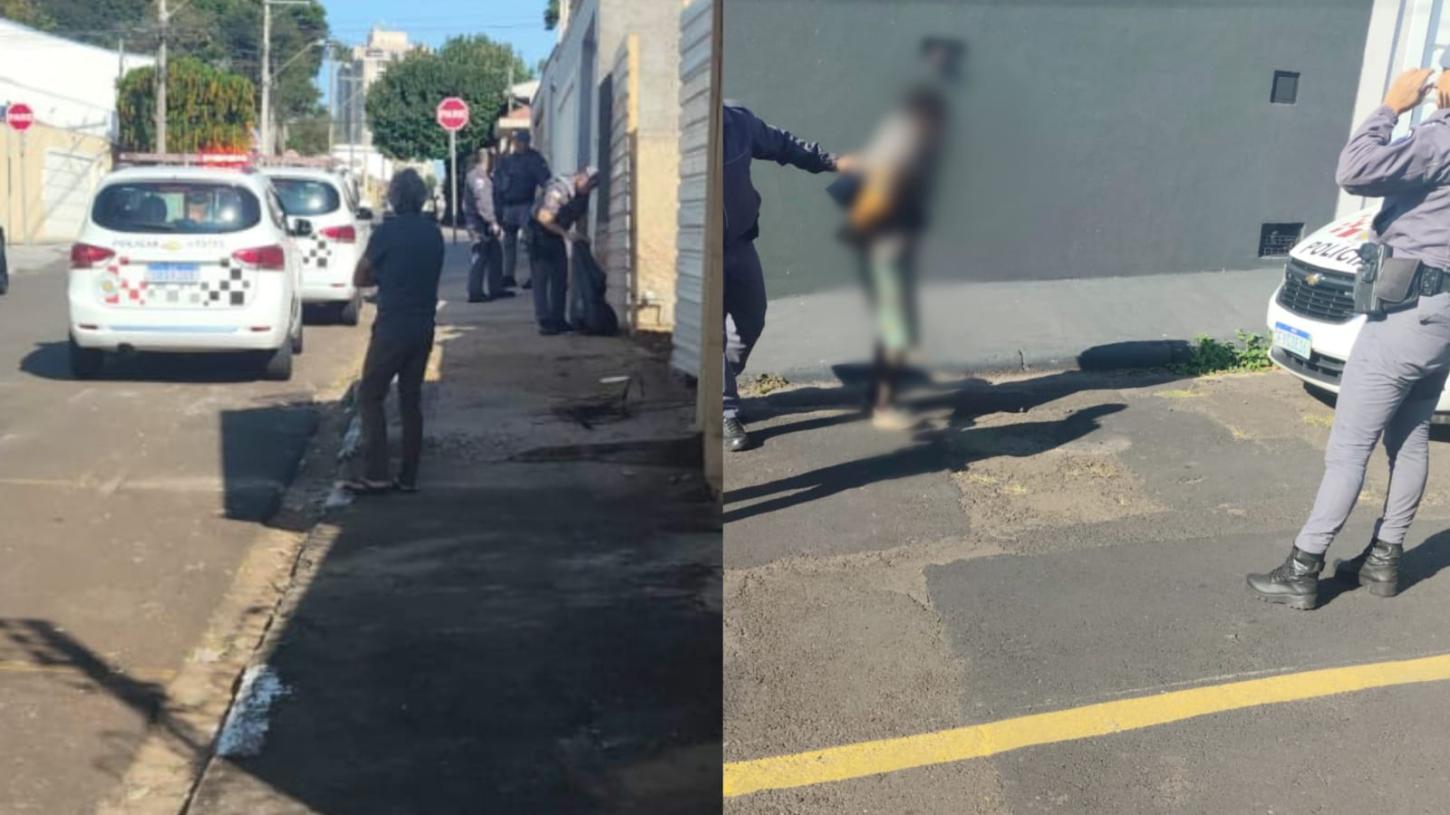 Ladrões são presos durante furto de fios em casa no Jardim Roselândia