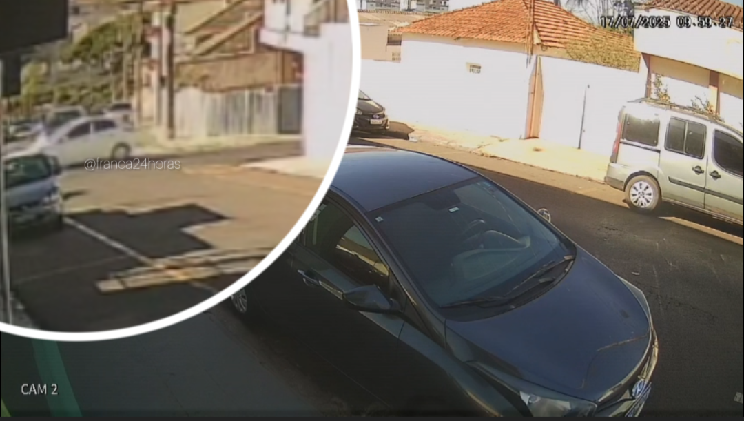 Câmera flagra mais um acidente em cruzamento no Consolação