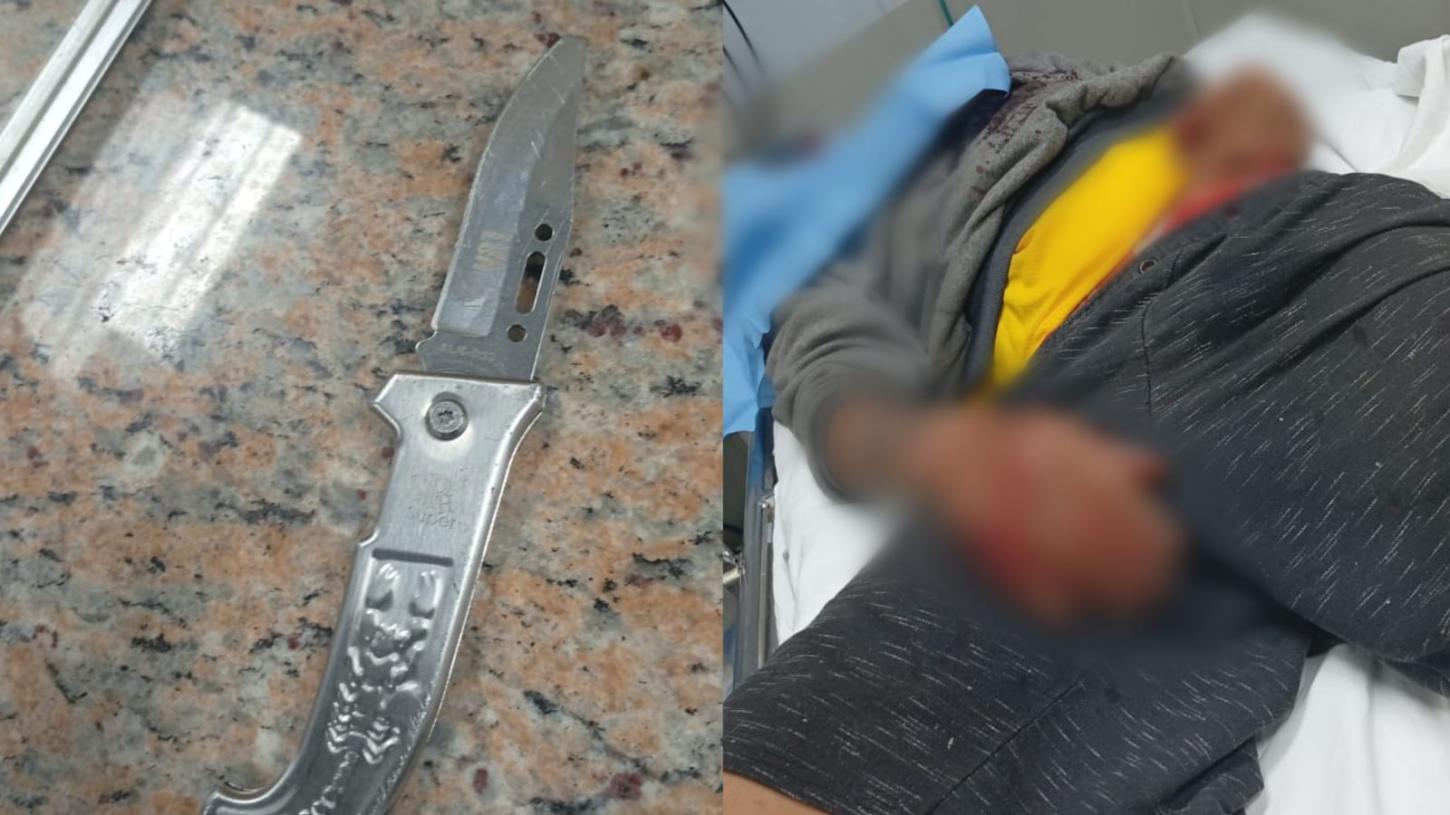 Morador de rua é agredido com golpes de canivete no Centro