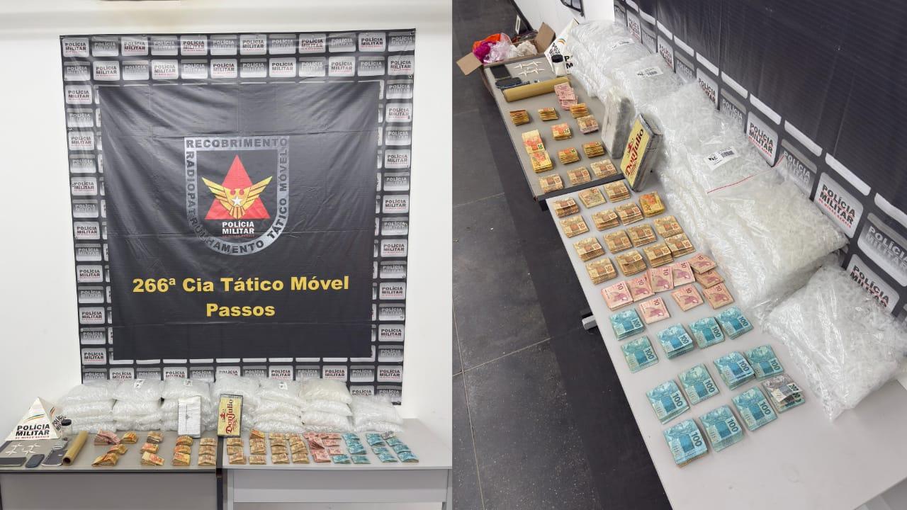 Operação do Tático Móvel apreende drogas e mais de R$ 41 mil em dinheiro