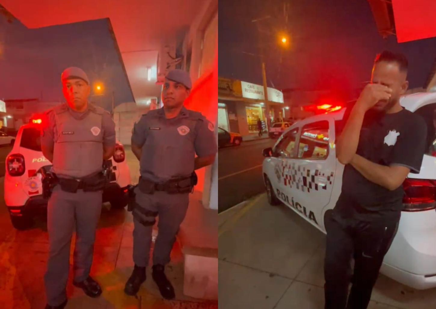 Policiais salvam bebê engasgado em Franca e pai se emociona