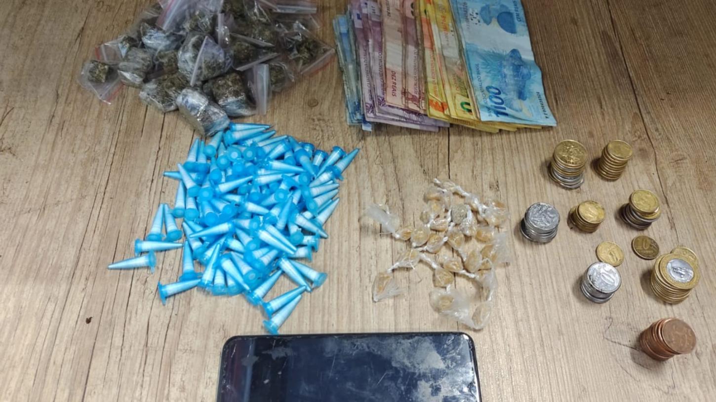 Traficante tenta fugir da Polícia Militar, mas é preso em varanda no Aeroporto