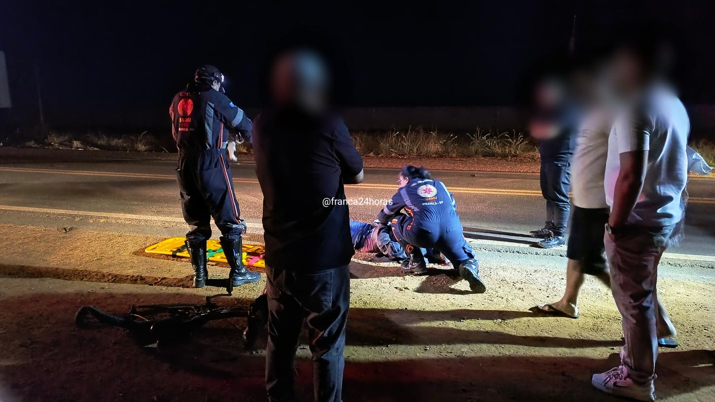 Ciclista é atropelado por carro na rodovia João Traficante