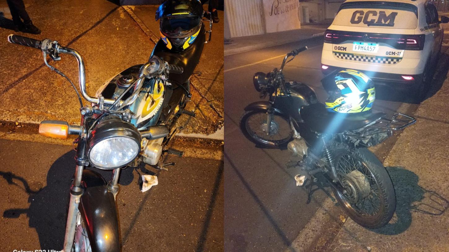 Adolescentes são detidos com moto sem placas a caminho de  