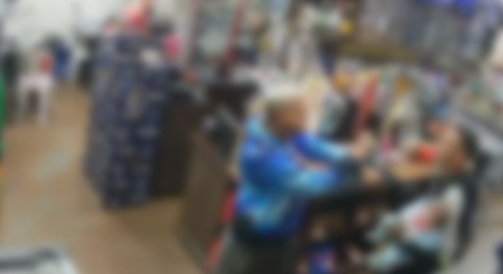 Homem parte para agressão com bebê no colo em loja de bebidas