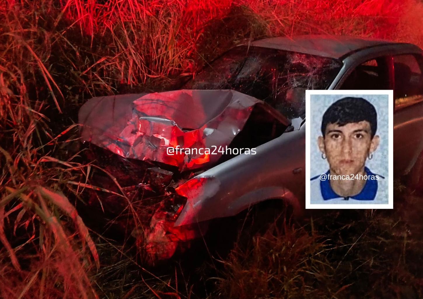 Jovem de 21 anos morre em acidente na rodovia que liga Franca a Claraval