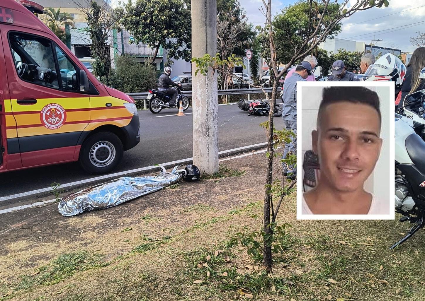 Homem de 29 anos morre após bater moto em poste na Hélio Palermo