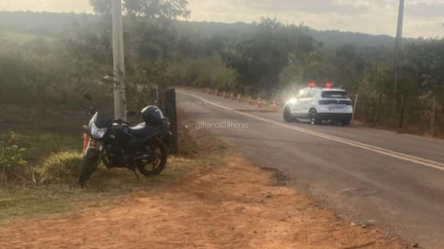 Motociclista de 66 anos morre em acidente na estrada do Paiolzinho