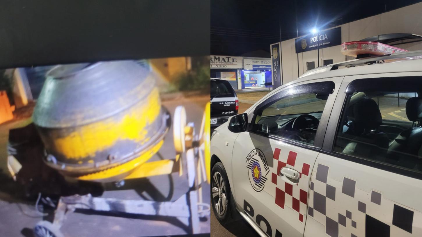 Polícia Militar recupera betoneira furtada em Sales Oliveira
