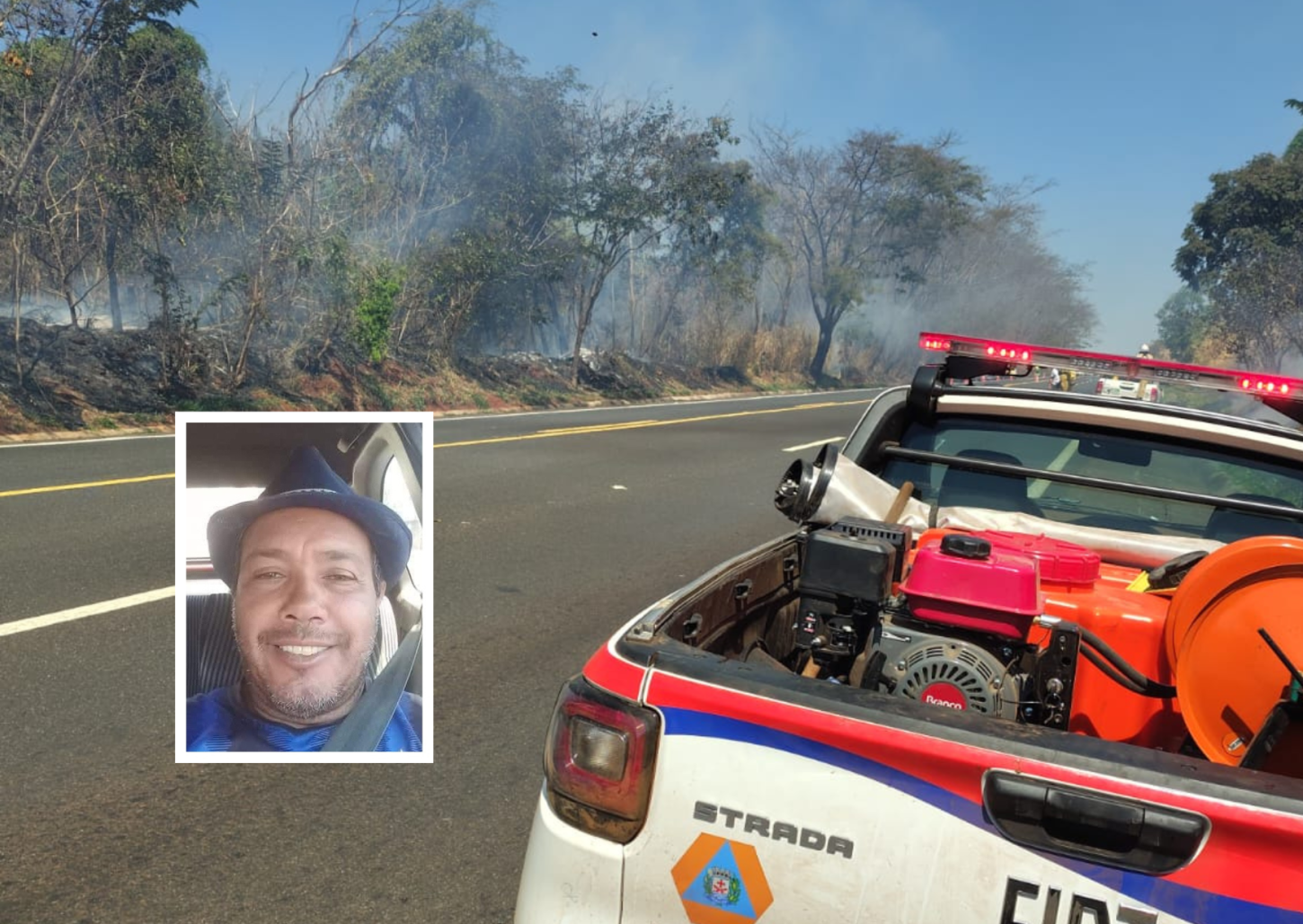 Voluntário passa mal e morre ao combater incêndio em Pedregulho