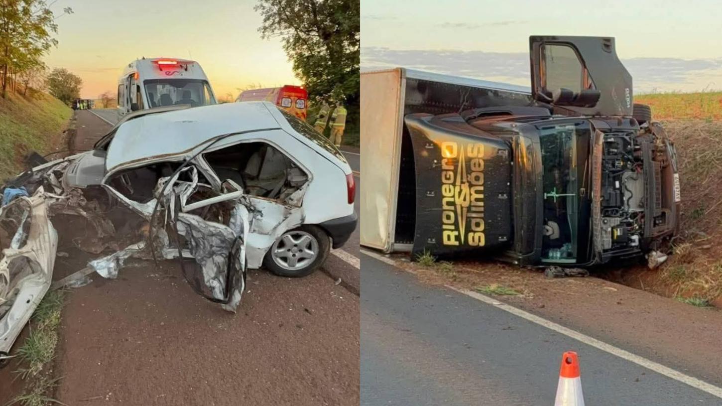 Caminhão da dupla Rionegro e Solimões se envolve em grave acidente na BR-369