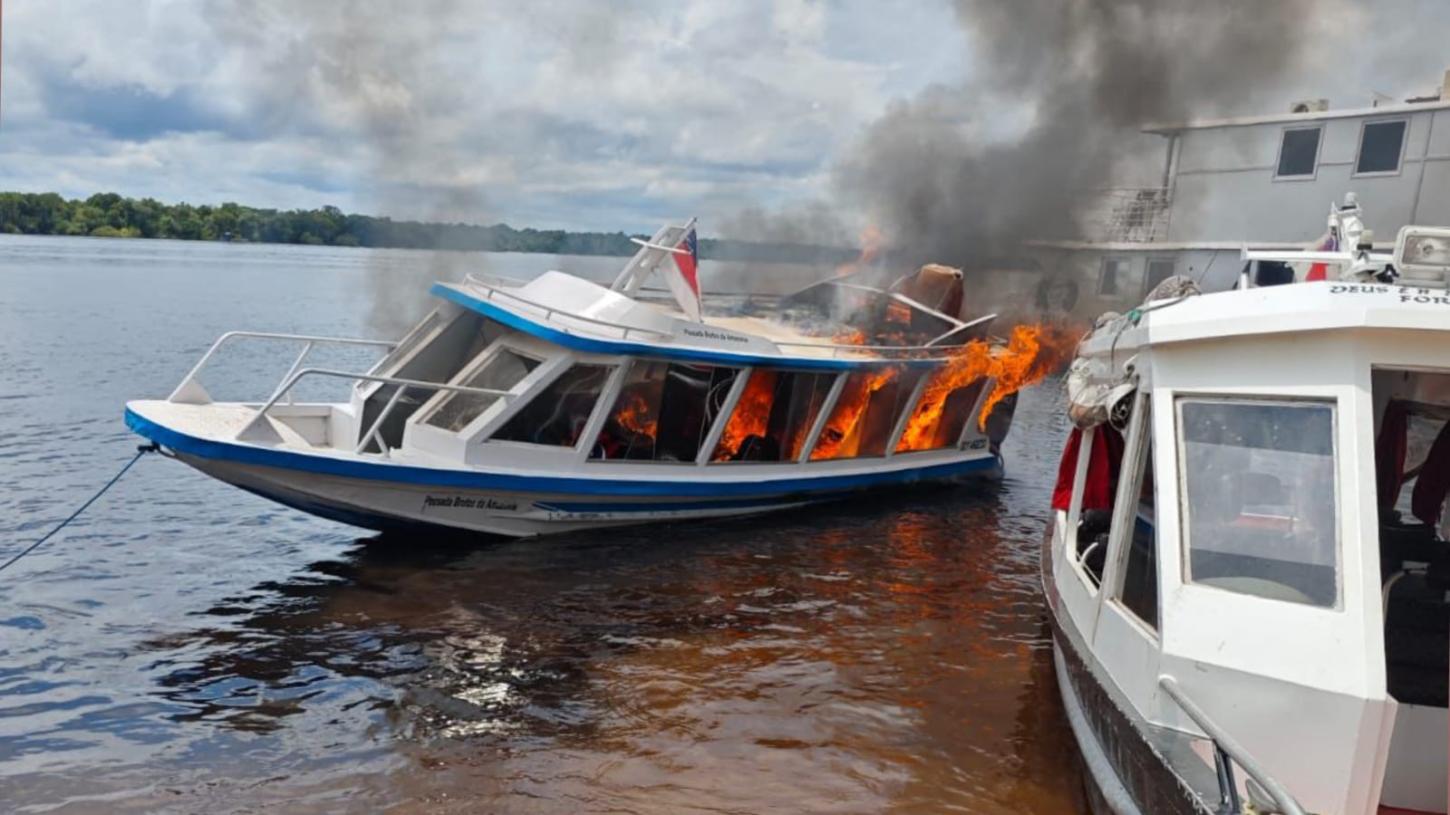 Empresários de Franca escapam de incêndio em embarcação no Amazonas
