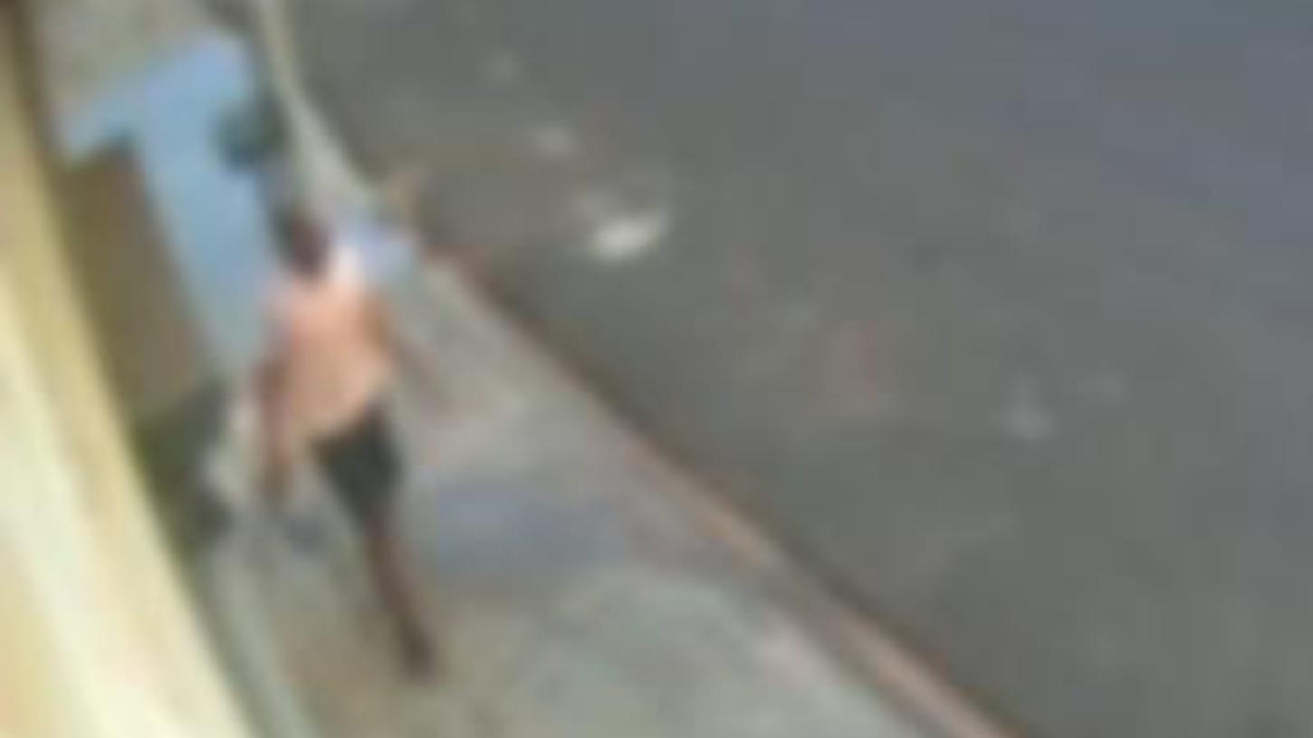 Câmera flagra homem danificando hidrante no Parque Progresso