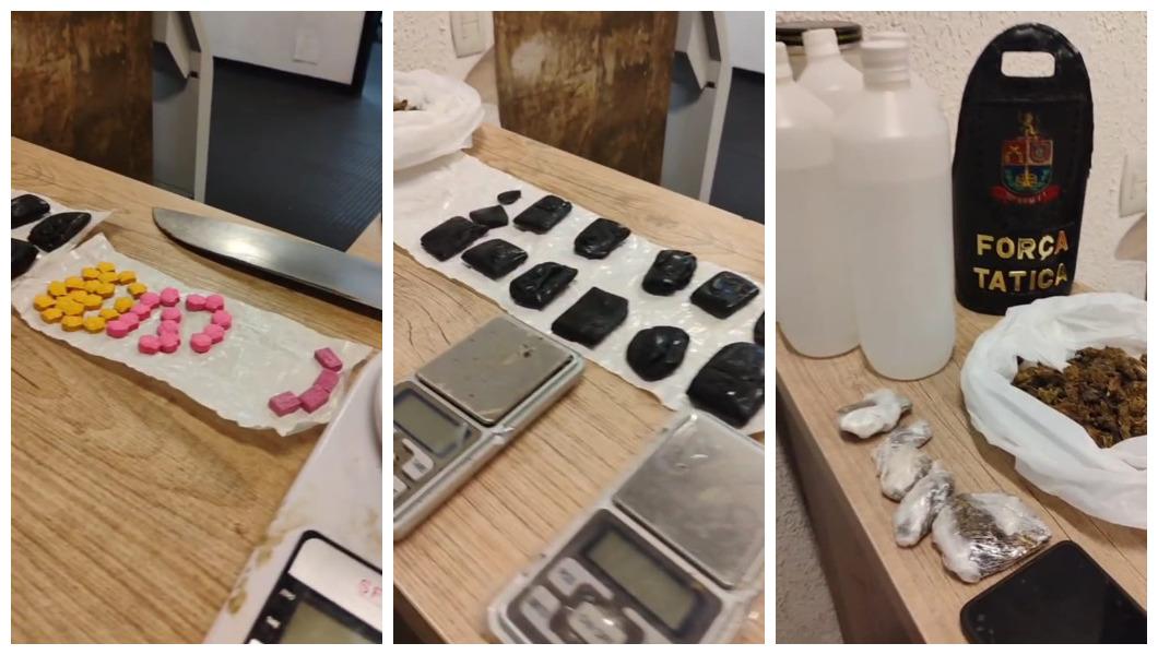 Força Tática prende traficante na Santa Rita com haxixe e ecstasy