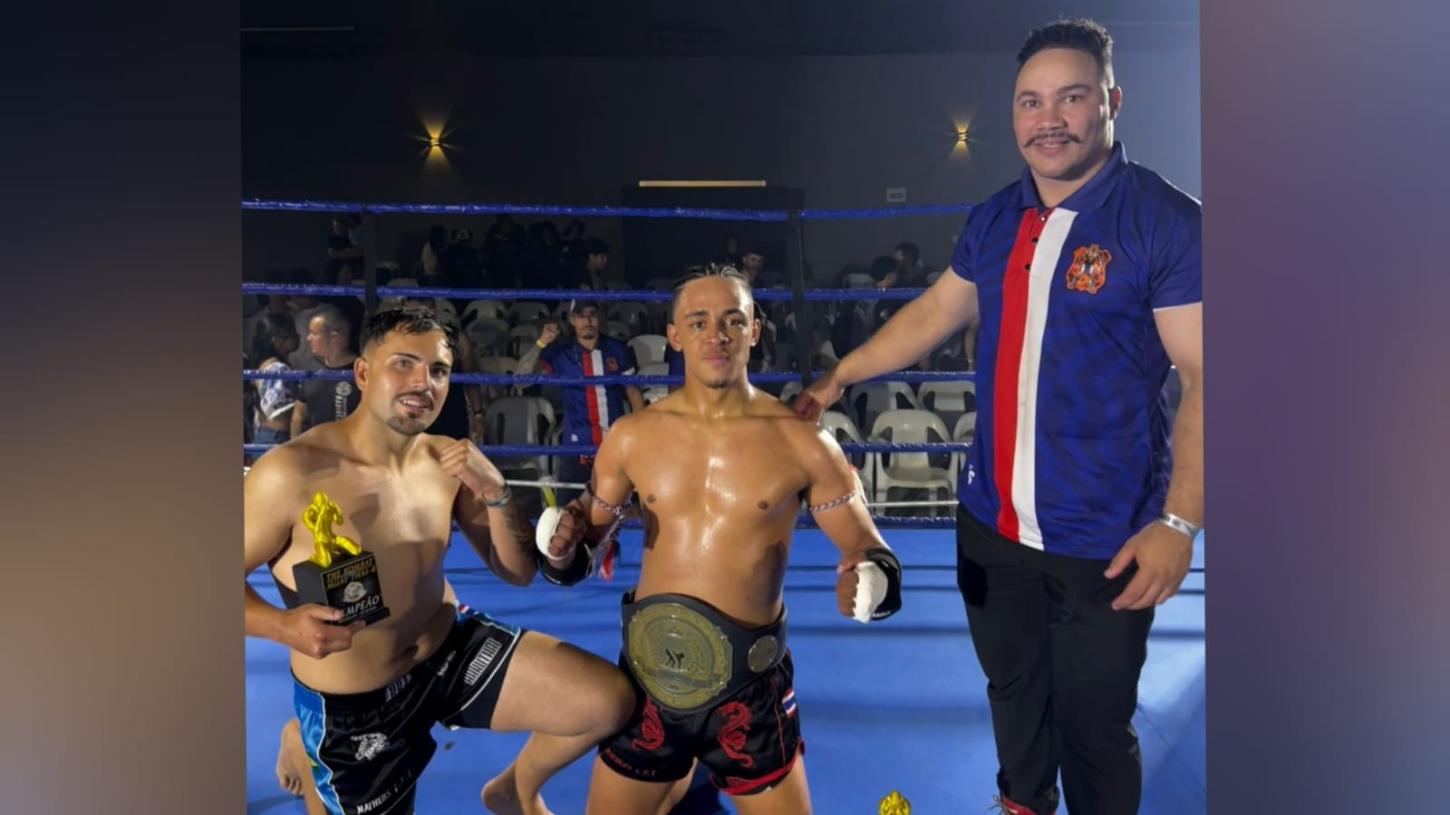 Atletas de Franca conquistam cinturão e troféu em torneio de Muay Thai
