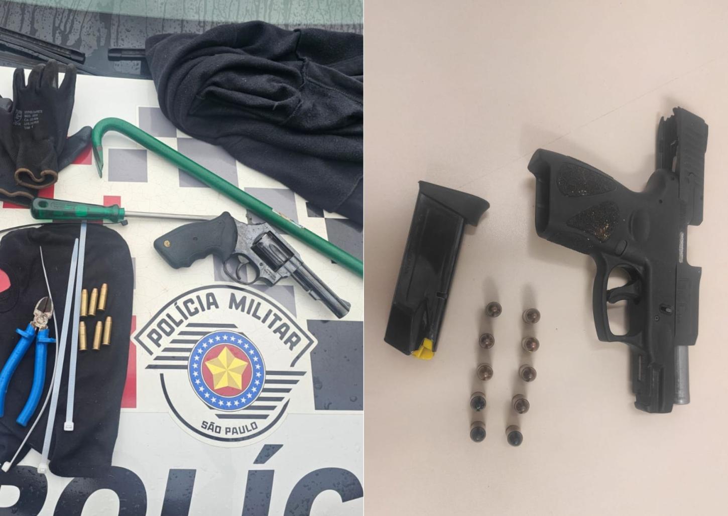 Três assaltantes são presos pela PM durante roubo e tentativa em Franca